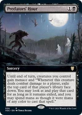 Image for Predators' Hour (Extended Art) (Commander: Innistrad: Crimson Vow) (59) - Magic: The Gathering