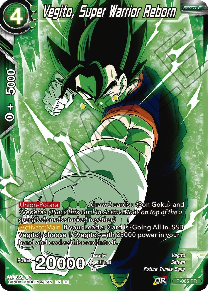 Image for Vegito, Super Warrior Reborn (Mythic Booster) (P-065) - Dragon Ball Super: Masters