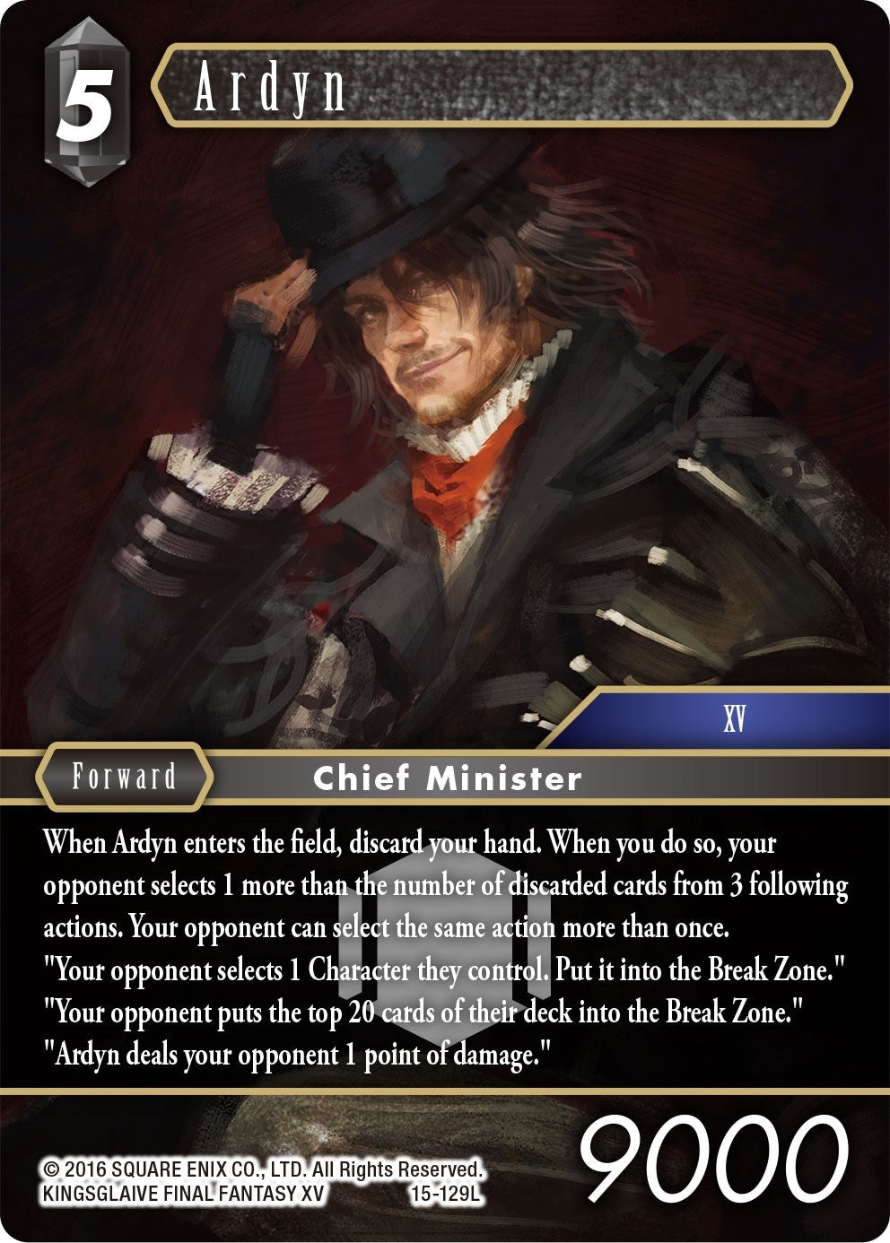 Image for Ardyn (Crystal Dominion) (15-129L) - Final Fantasy TCG