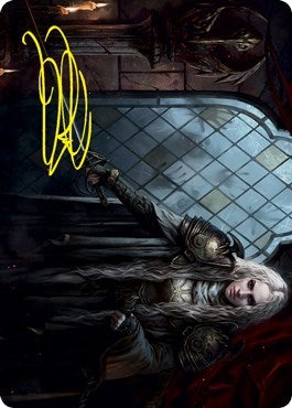 Image for Thalia, Guardian of Thraben Art Card (Gold-Stamped Signature) (Art Series: Innistrad: Crimson Vow) (18) - Magic: The Gathering