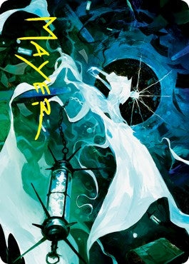 Image for Thirst for Discovery Art Card (Gold-Stamped Signature) (Art Series: Innistrad: Crimson Vow) (25) - Magic: The Gathering