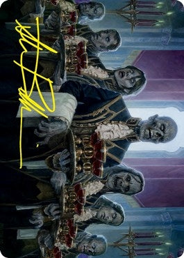 Image for Dying to Serve Art Card (Gold-Stamped Signature) (Art Series: Innistrad: Crimson Vow) (32) - Magic: The Gathering