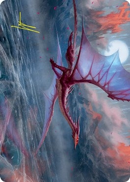 Image for Manaform Hellkite Art Card (Gold-Stamped Signature) (Art Series: Innistrad: Crimson Vow) (46) - Magic: The Gathering