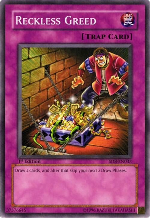 Image for Reckless Greed (Structure Deck: Lord of the Storm) (SD8-EN033) - YuGiOh