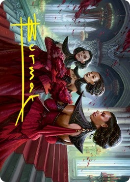 Image for Olivia's Attendants Art Card (Gold-Stamped Signature) (Art Series: Innistrad: Crimson Vow) (47) - Magic: The Gathering