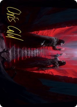 Image for Vampires' Vengeance Art Card (Gold-Stamped Signature) (Art Series: Innistrad: Crimson Vow) (49) - Magic: The Gathering