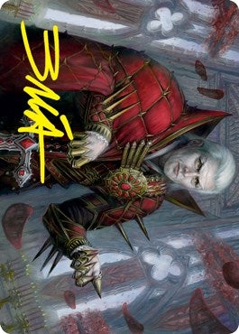 Image for Edgar, Charmed Groom (59/81) Art Card (Gold-Stamped Signature) (Art Series: Innistrad: Crimson Vow) (59) - Magic: The Gathering