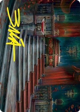 Image for Edgar Markov's Coffin Art Card (Gold-Stamped Signature) (Art Series: Innistrad: Crimson Vow) (60) - Magic: The Gathering