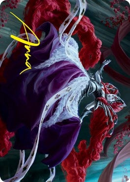 Image for Olivia, Crimson Bride Art Card (Gold-Stamped Signature) (Art Series: Innistrad: Crimson Vow) (65) - Magic: The Gathering