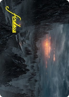 Image for Sundown Pass Art Card (Gold-Stamped Signature) (Art Series: Innistrad: Crimson Vow) (68) - Magic: The Gathering