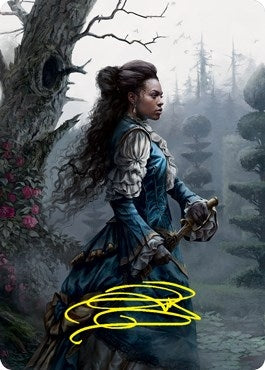 Image for Mina Harker Art Card (Gold-Stamped Signature) (Art Series: Innistrad: Crimson Vow) (70) - Magic: The Gathering