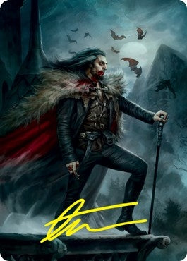 Image for Dracula, Blood Immortal Art Card (Gold-Stamped Signature) (Art Series: Innistrad: Crimson Vow) (71) - Magic: The Gathering