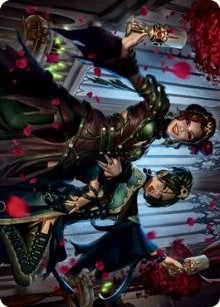 Image for Falkenrath Celebrants (73/81) Art Card (Art Series: Innistrad: Crimson Vow) (73) - Magic: The Gathering