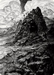 Image for Mountain Art Card (Art Series: Innistrad: Crimson Vow) (80) - Magic: The Gathering