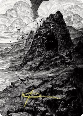 Image for Mountain Art Card (Gold-Stamped Signature) (Art Series: Innistrad: Crimson Vow) (80) - Magic: The Gathering