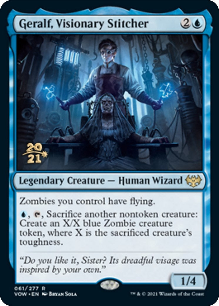 Image for Geralf, Visionary Stitcher (Prerelease Cards) (61) - Magic: The Gathering