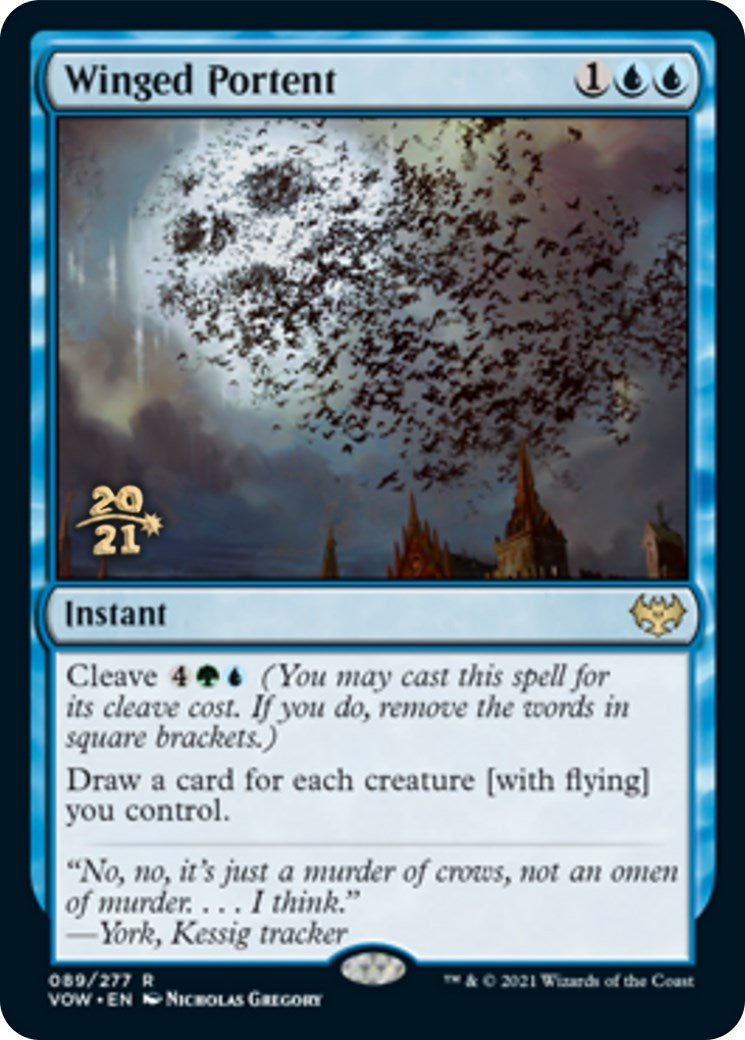 Image for Winged Portent (Prerelease Cards) (89) - Magic: The Gathering