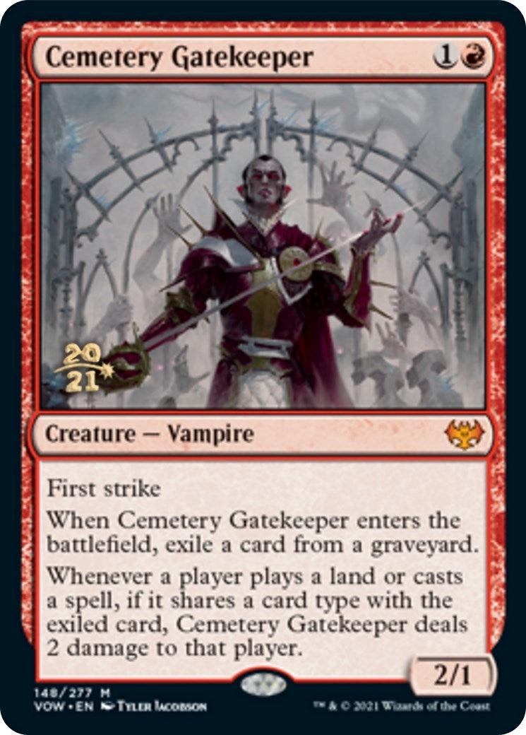 Image for Cemetery Gatekeeper (Prerelease Cards) (148) - Magic: The Gathering