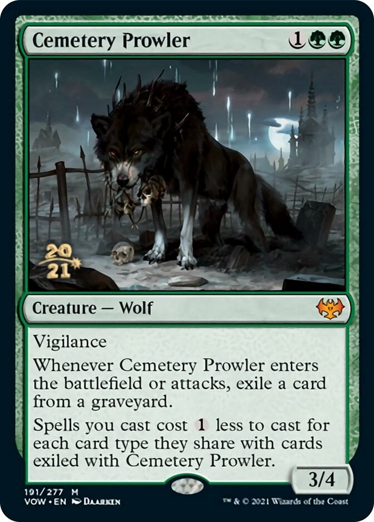 Image for Cemetery Prowler (Prerelease Cards) (191) - Magic: The Gathering