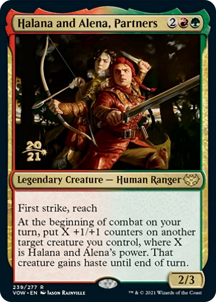 Image for Halana and Alena, Partners (Prerelease Cards) (239) - Magic: The Gathering