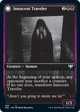 Image for Innocent Traveler (Innistrad: Double Feature) (388) - Magic: The Gathering