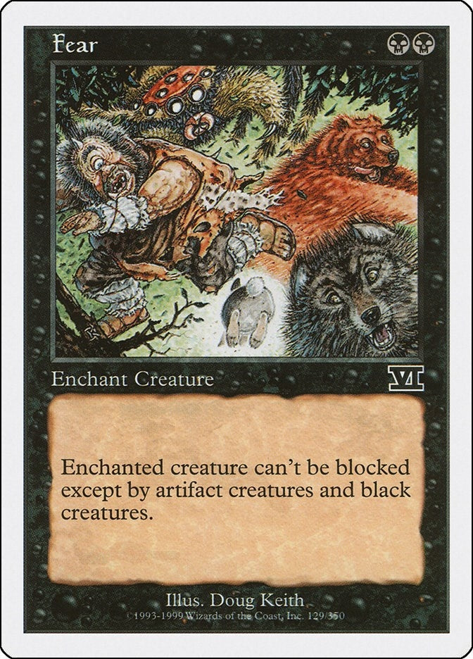 Image for Fear (Classic Sixth Edition) (129) - Magic: The Gathering