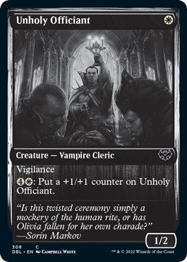 Image for Unholy Officiant (Innistrad: Double Feature) (308) - Magic: The Gathering