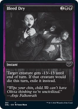 Image for Bleed Dry (Innistrad: Double Feature) (361) - Magic: The Gathering