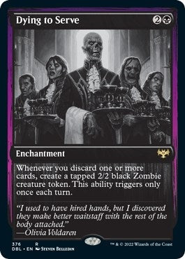 Image for Dying to Serve (Innistrad: Double Feature) (376) - Magic: The Gathering