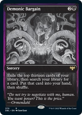 Image for Demonic Bargain (Innistrad: Double Feature) (370) - Magic: The Gathering