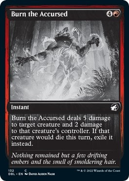 Image for Burn the Accursed (Innistrad: Double Feature) (132) - Magic: The Gathering