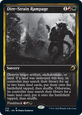 Image for Dire-Strain Rampage (Innistrad: Double Feature) (219) - Magic: The Gathering