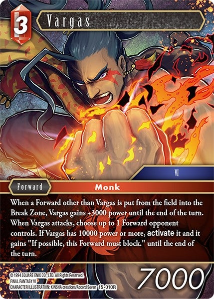 Image for Vargas (Crystal Dominion) (15-010R) - Final Fantasy TCG