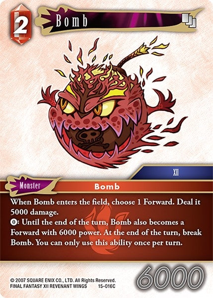 Image for Bomb (Crystal Dominion) (15-016C) - Final Fantasy TCG