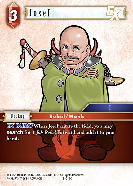 Image for Josef EX (Crystal Dominion) (15-019C) - Final Fantasy TCG
