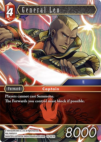 Image for General Leo (Crystal Dominion) (15-021R) - Final Fantasy TCG
