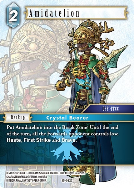 Image for Amidatelion (Crystal Dominion) (15-022C) - Final Fantasy TCG