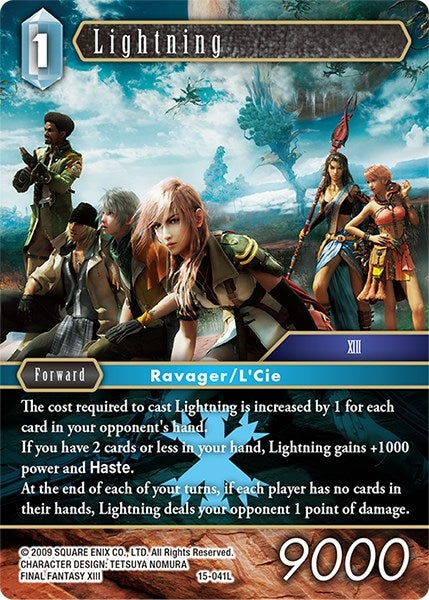 Image for Lightning (Crystal Dominion) (15-041l) - Final Fantasy TCG