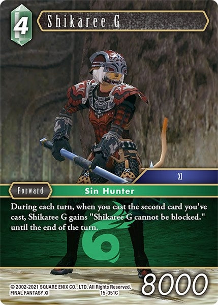 Image for Shikaree G (Crystal Dominion) (15-051C) - Final Fantasy TCG