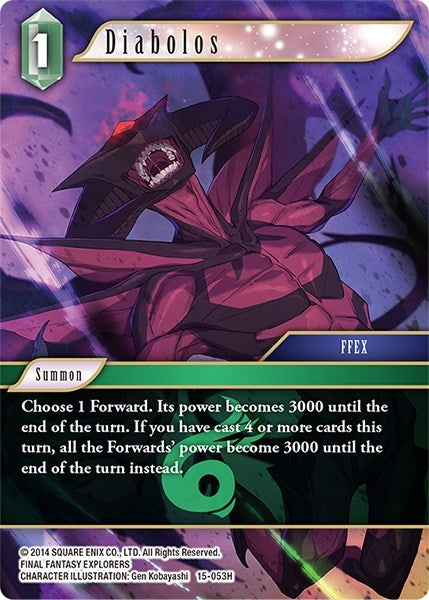 Image for Diabolos (Crystal Dominion) (15-053H) - Final Fantasy TCG