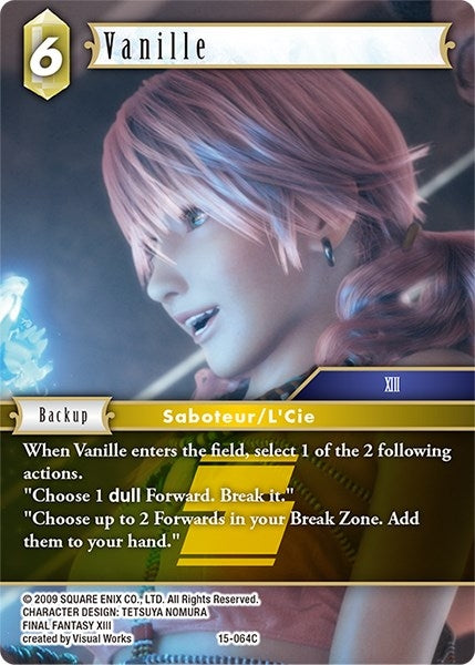 Image for Vanille (Crystal Dominion) (15-064C) - Final Fantasy TCG