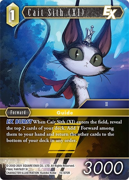 Image for Cait Sith (XI) EX (Crystal Dominion) (15-070R) - Final Fantasy TCG