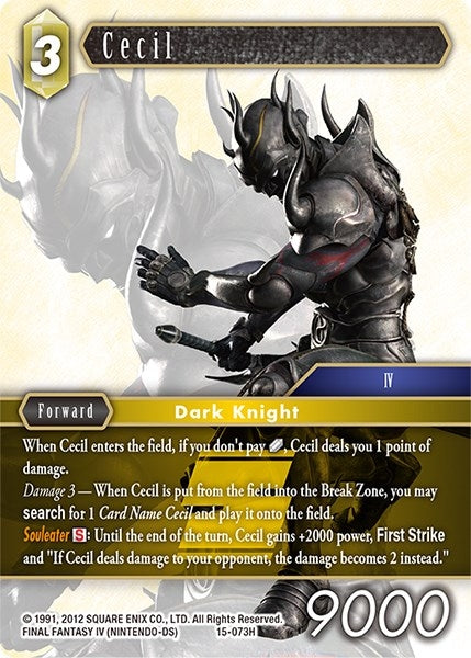 Image for Cecil (Crystal Dominion) (15-073H) - Final Fantasy TCG