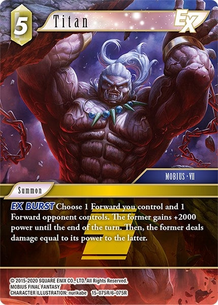 Image for Titan EX (Crystal Dominion) (15-075R/6-075R) - Final Fantasy TCG