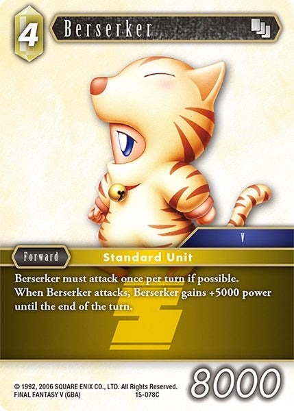 Image for Berserker (Crystal Dominion) (15-078C) - Final Fantasy TCG