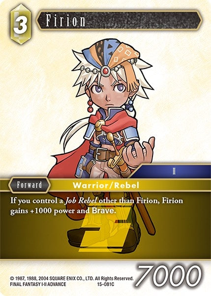 Image for Firion - 15-081C (Crystal Dominion) (15-081C) - Final Fantasy TCG