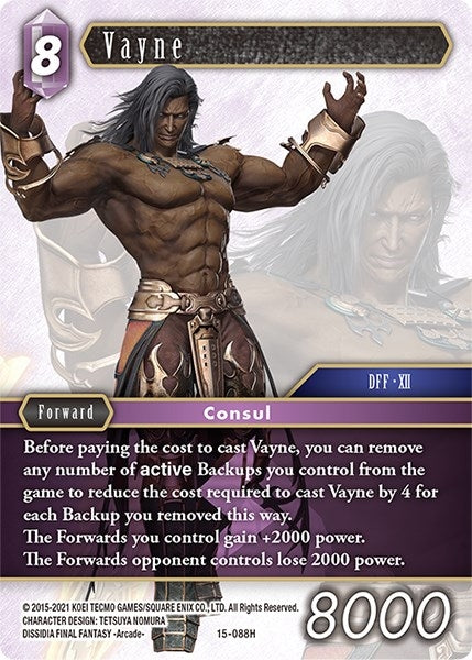Image for Vayne (Crystal Dominion) (15-088H) - Final Fantasy TCG
