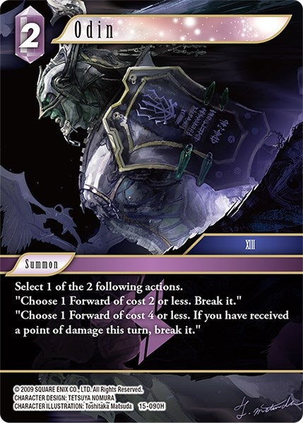 Image for Odin (Crystal Dominion) (15-090H) - Final Fantasy TCG