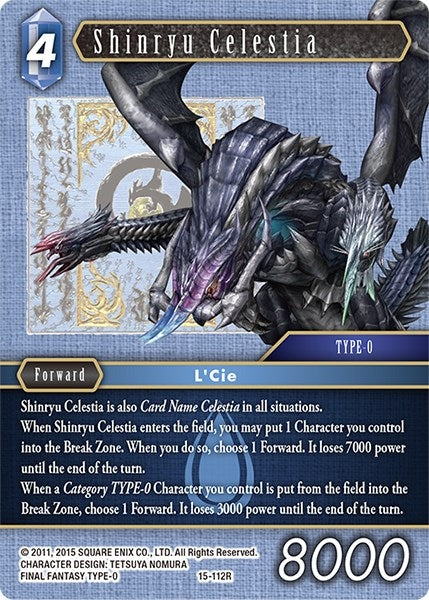 Image for Shinryu Celestia (Crystal Dominion) (15-112R) - Final Fantasy TCG