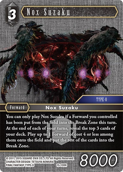 Image for Nox Suzaku (Crystal Dominion) (15-130H) - Final Fantasy TCG
